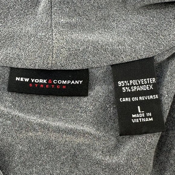 New York And Company Women's Size Large Top Long Sleeve Pullover Gray Preowned - Picture 3 of 11